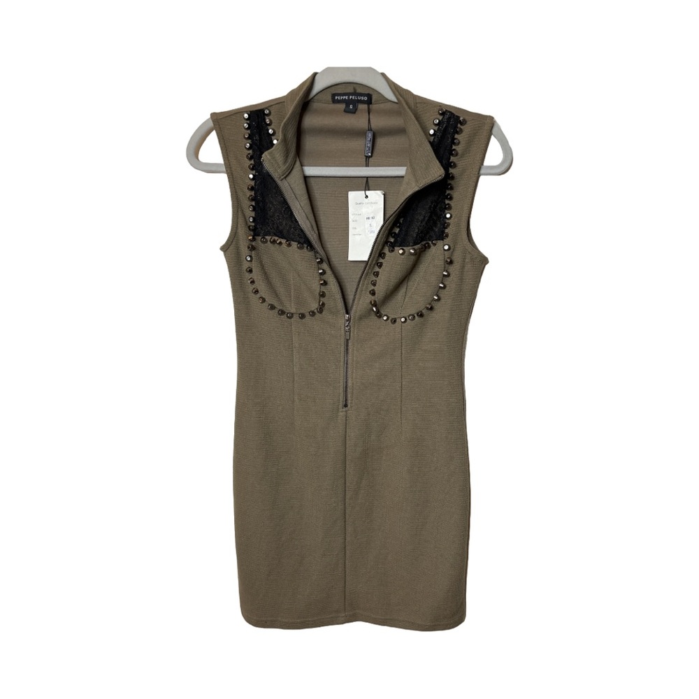 Peppe Peluso Stud Mini Dress